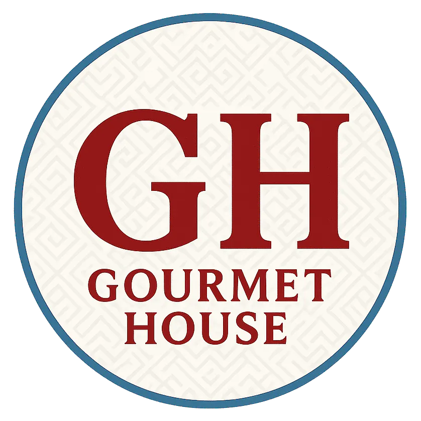 Gourmet House GH circular emblem logo